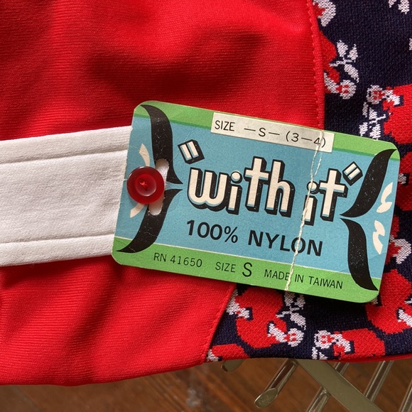 NWT with it Vintage Toddler knit apple patterned child swim trunks -2 available - Picture 4 of 9